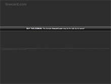 Tablet Screenshot of linecard.com